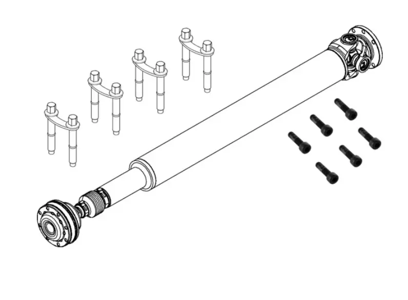 Spicer 10121259 Driveshaft Assembly Kit, Fits 2021+ Ford Bronco, 4X4, 4 Door (Long Wheel Base), 1350 Series - NON-RETURNABLE