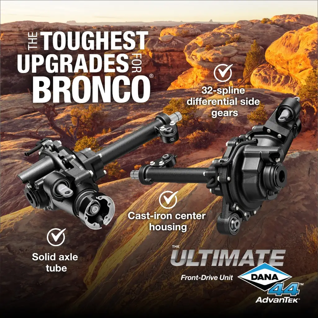 Ultimate Dana 44™ AdvanTEK® Front-Drive Unit (FDU), Fits 2021+ Ford Bronco - 3.73 Gear Ratio, Electronic Locking Differential - 32 Spline - NON-RETURNABLE thumbnail 2