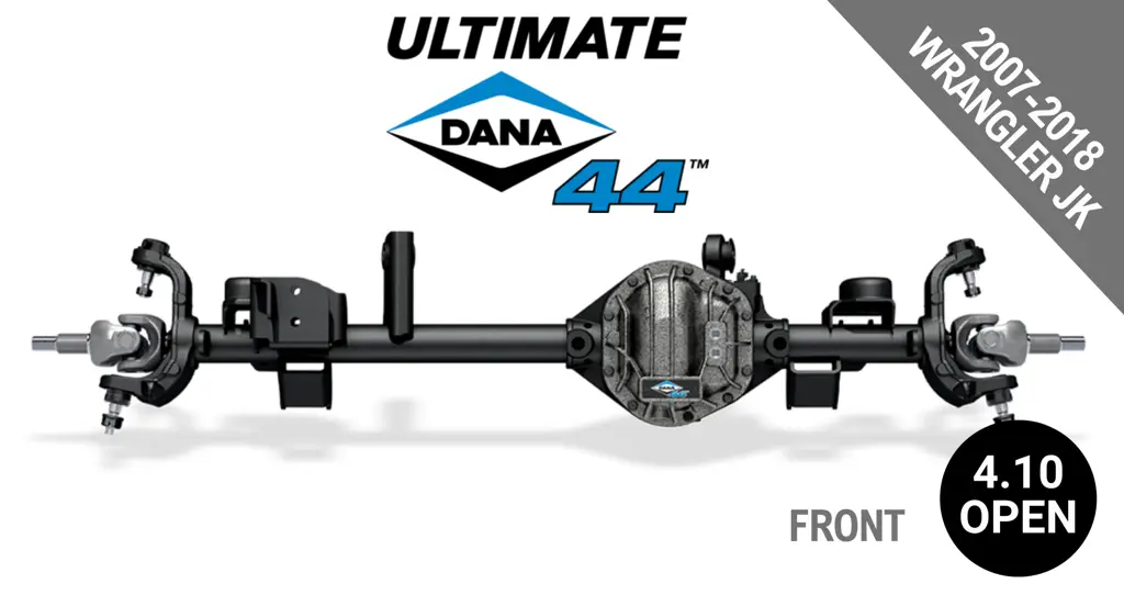 Ultimate Dana 44™ Crate Axle, Fits 2007-2018 Jeep Wrangler JK  -  Front Axle - 4.10  Gear Ratio, Open/Std Differential - 10032862 - NON-RETURNABLE