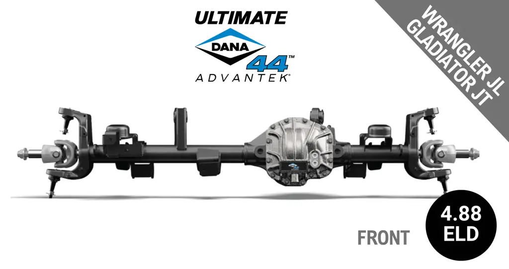 Ultimate Dana 44™ AdvanTEK® Crate Axle, Fits 2018+ Wrangler JL, 2020+ Gladiator JT - Front Axle - 4.88 Gear Ratio, Electronic Locking Differential - 10047717 - NON-RETURNABLE