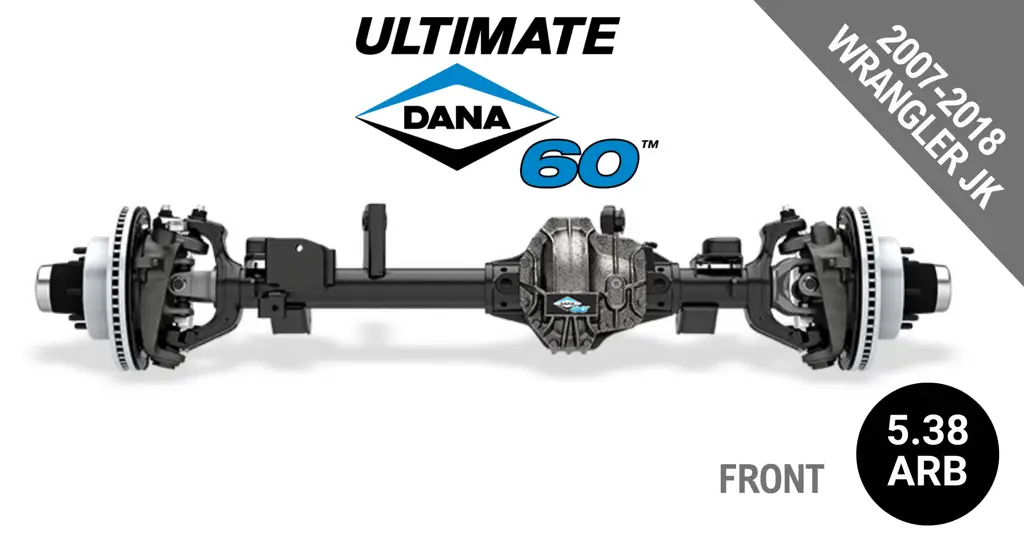 Ultimate Dana 60™ Crate Axle, Fits 2007-2018 Jeep Wrangler JK - Front Axle - 5.38 Gear Ratio, ARB Air Locking Differential - 10033061 - NON-RETURNABLE