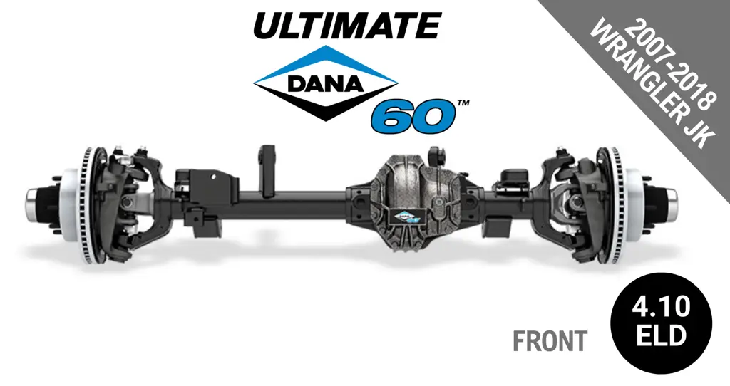 Ultimate Dana 60™ Crate Axle, Fits 2007-2018 Jeep Wrangler JK - Front Axle - 4.10 Gear Ratio, Eaton ELocker® - 10034268 - NON-RETURNABLE