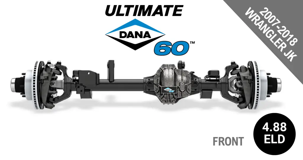 Ultimate Dana 60™ Crate Axle, Fits 2007-2018 Jeep Wrangler JK - Front Axle - 4.88 Gear Ratio, Eaton ELocker® - 10005778 - NON-RETURNABLE