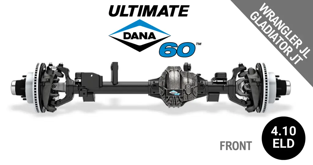 Ultimate Dana 60™ Crate Axle, Fits 2018+ Wrangler JL, 2020+ Gladiator JT - Front Axle - 4.10 Gear Ratio, Eaton ELocker® - 10056043 - NON-RETURNABLE
