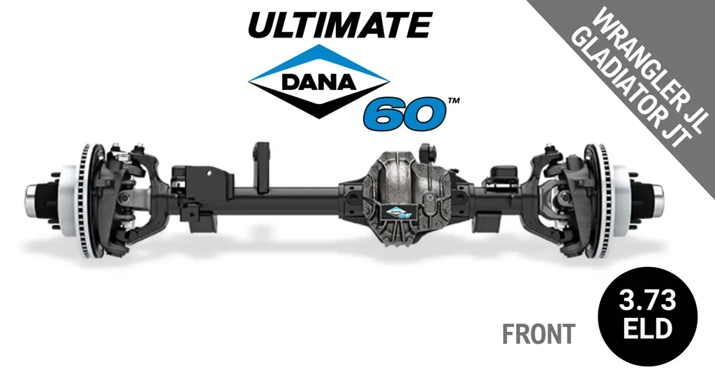 Ultimate Dana 60™ Crate Axle, Fits 2018+ Wrangler JL, 2020+ Gladiator JT - Front Axle - 3.73 Gear Ratio, Eaton ELocker® - 10056042 - NON-RETURNABLE