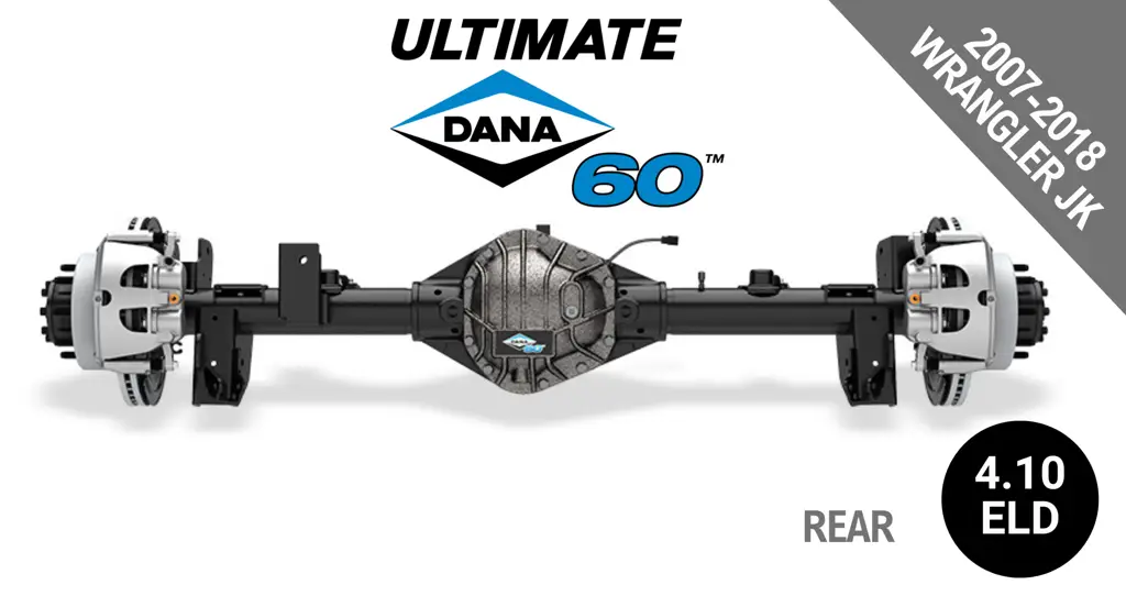 Ultimate Dana 60™ Crate Axle, Fits 2007-2018 Jeep Wrangler JK - Rear Axle - 4.10 Gear Ratio, Eaton ELocker® - 10034270 - NON-RETURNABLE