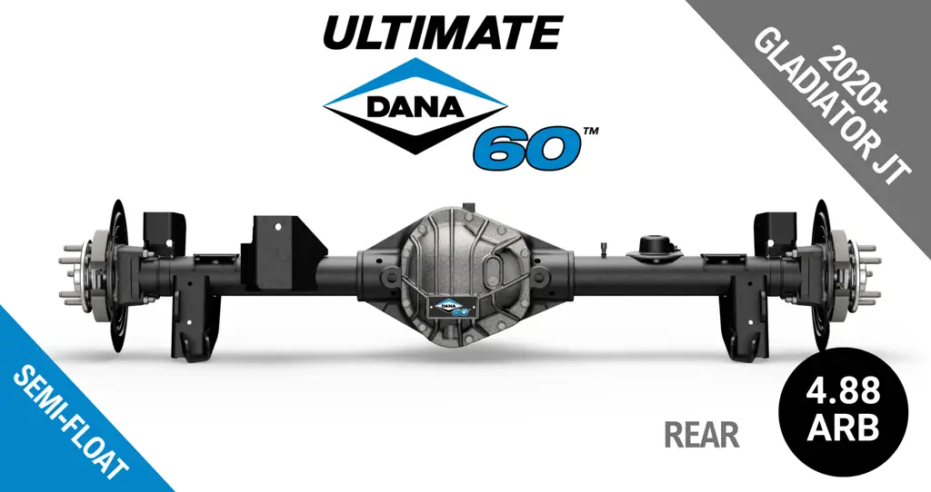Ultimate Dana 60™ Semi-Float, Fits 2020-2023 Jeep Gladiator JT - Rear Axle - 4.88 Gear Ratio, ARB Air Locking Differential, 67.9 in. Width - Crate Axle - NON-RETURNABLE